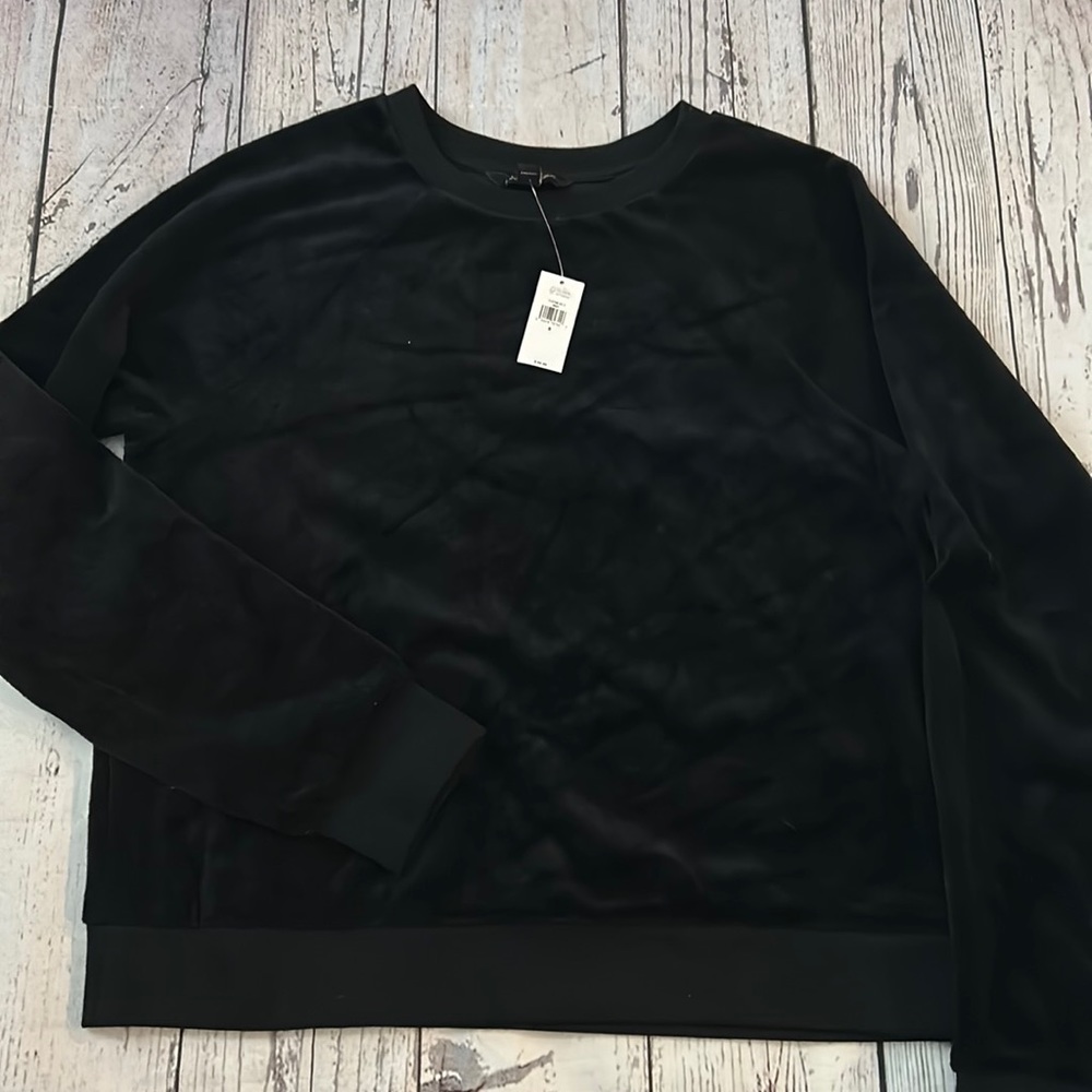 NWT Banana Republic Velour Sweatshirt top - Picture 4 of 7